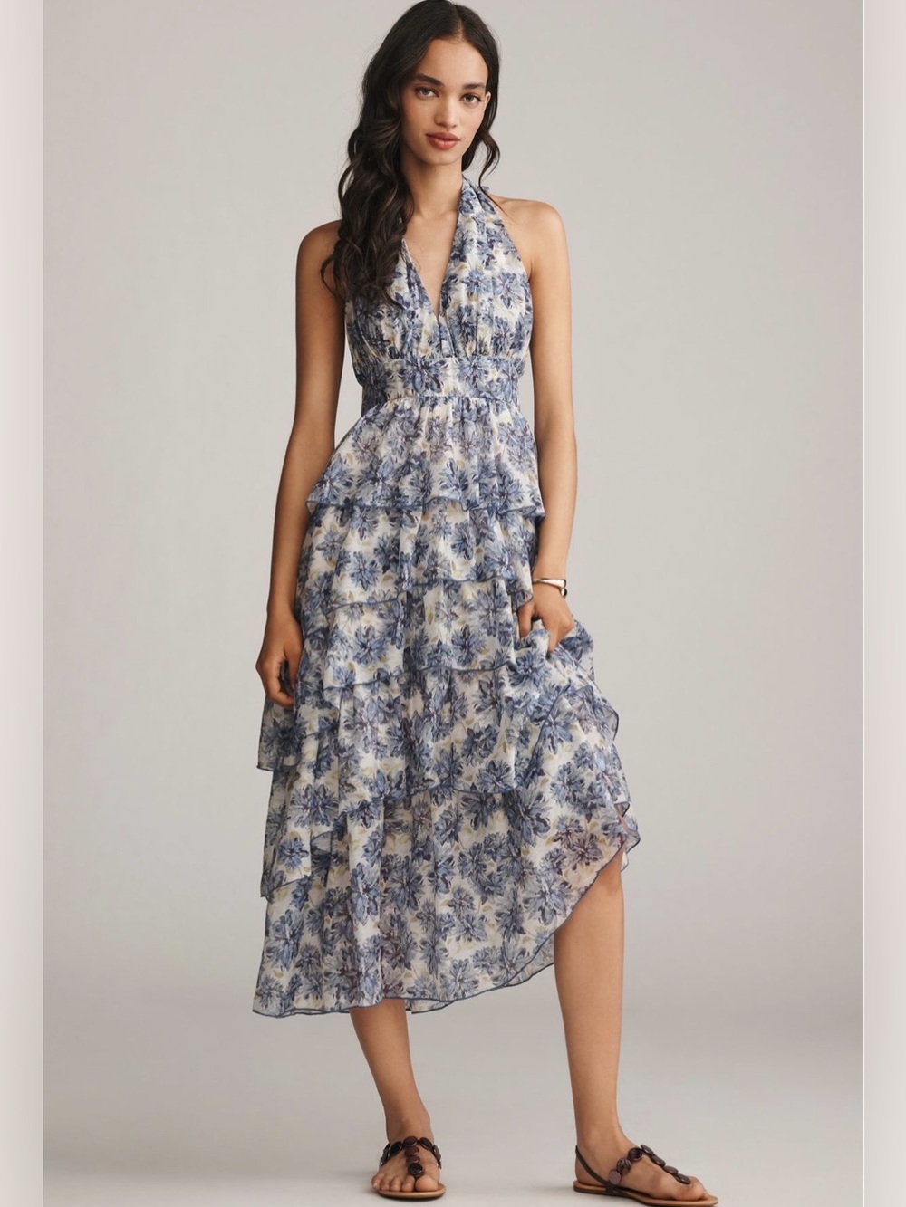 En Saison Odessa sleeveless tiered midi dress - Picture 4 of 16
